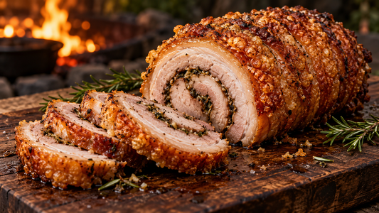 Crispy Rotisserie Pork Belly