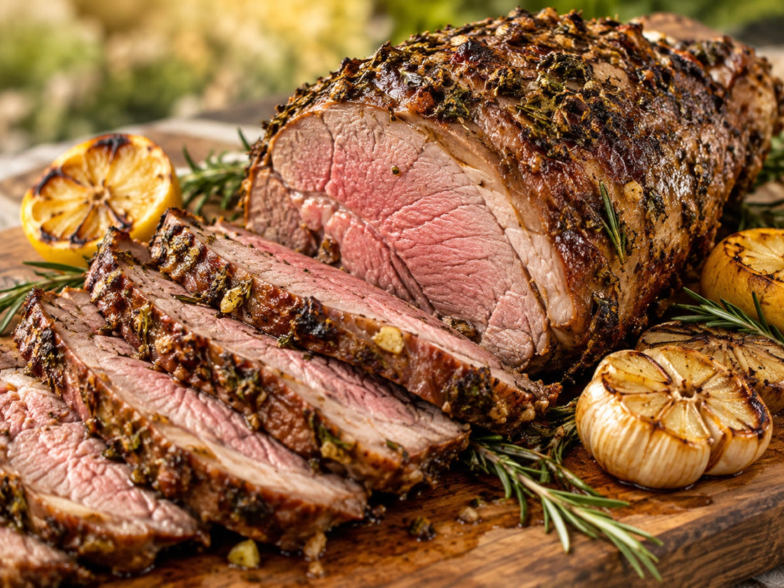 Greek-Style Rotisserie Leg of Lamb