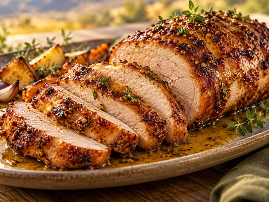 Honey-Mustard Rotisserie Pork Loin