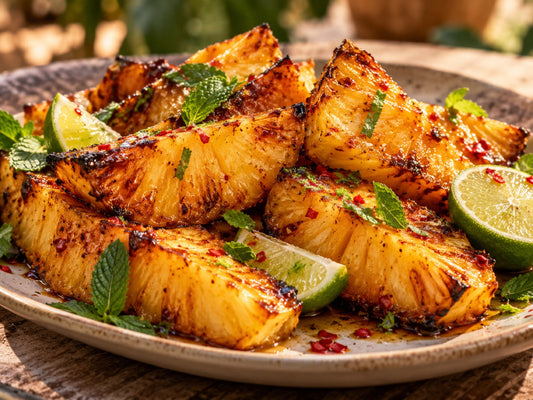Maple-Chilli Rotisserie Pineapple