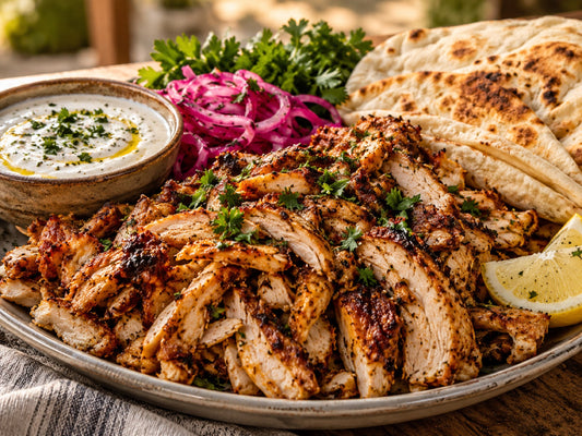 Rotisserie Chicken Shawarma Stack