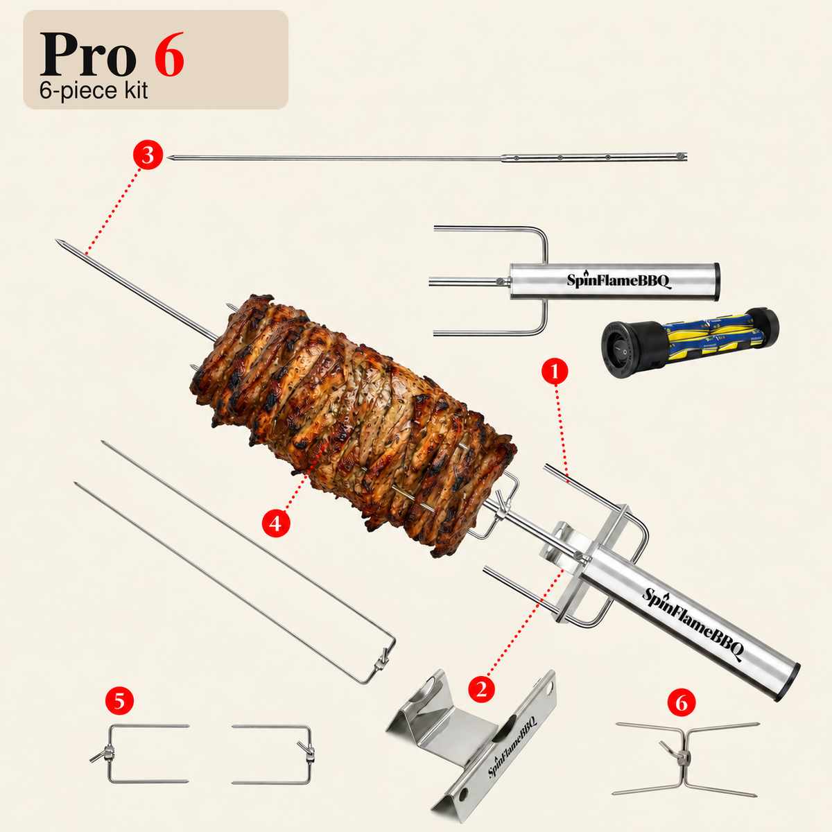 SpinFlameBBQ Rotisserie